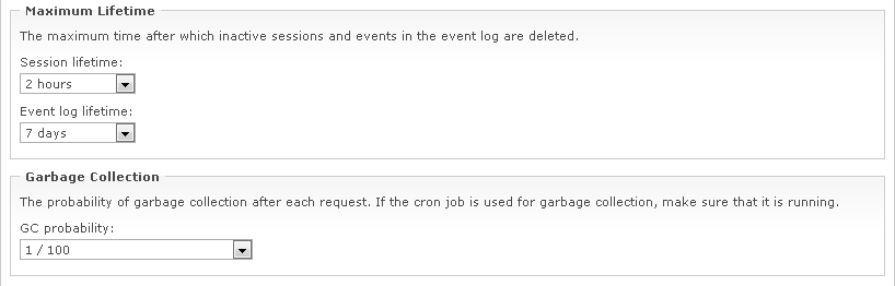 Maximum Lifetime & Garbage Collection